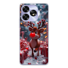 Яркий чехол для UMIDIGI A15 с Зимними Оленятами – Олень среди подарков