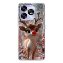 Яркий чехол для UMIDIGI A15 с Зимними Оленятами