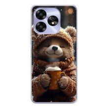 Друкований чохол 'Звірята з кавою' для UMIDIGI A15 – Мішка з кавою