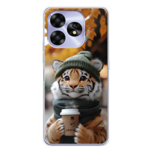 Друкований чохол 'Звірята з кавою' для UMIDIGI A15 – Тигр з кавою