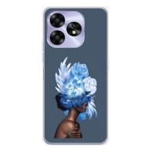 Чехлы (ART) Цветы на UMIDIGI A15C (VPrint) (Цветы на голове)