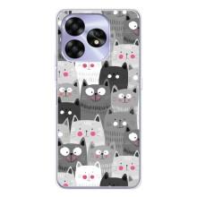 Чехлы с Котиками для UMIDIGI A15C (VPrint) (Рисованные котики)