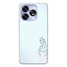 Чехлы (Знак сердечка) на UMIDIGI A15C – Сердце на голубом