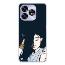 Чехол с печатью для UMIDIGI A15C - (Мода) (AlphaPrint) (Красивая девочка)