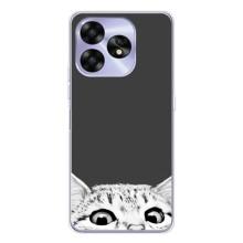 Чехол на Умидижи А15Ц с Котами (VPrint) (Выглядывает кот)