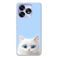 Чехол на тематику: Коты для UMIDIGI A15C – Белый кот