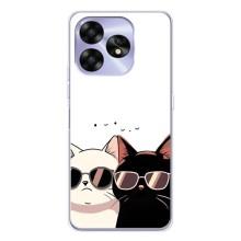 Чехол с рисунком кот на UMIDIGI A15C – Коты в очках