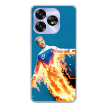 Чехол с принтом Фантастическая четверка для UMIDIGI A15C – Человек-Факел