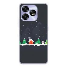 Силиконовый бампер на рождество для UMIDIGI A15C (Город зимний)