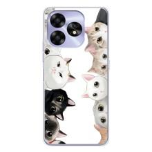 Силиконовый чехол с котиком для UMIDIGI A15C (Коты)