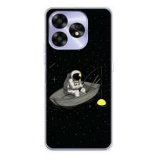 Силиконовый Чехол с принтом "Космонавты" на UMIDIGI A15C – Космонавт на рыбалке
