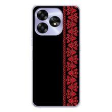 Силиконовый Чехол на UMIDIGI A15C (Красная Вышиванка)
