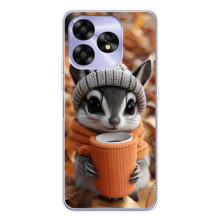 Друкований чохол 'Звірята з кавою' для UMIDIGI A15C