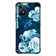 Чехлы (ART) Цветы на UMiDiGi Bison X20 (VPrint) (Голубые Бутоны)