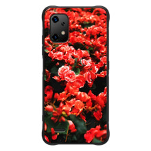 Чехлы с Цветами для UMiDiGi Bison X20 (VPrint) (Цветы красные)