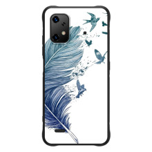 Чехол с картинкой (Стильные) для ]{Умidigde Бизоnx20 - (AlphaPrint) (Перышко)