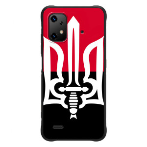 Чехлы УПА (Красно-Чёрный) на UMiDiGi Bison X20 – Герб Украины