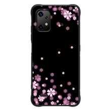 Чехол для ]{Умidigde Бизоnx20 - с принтом (Дизайнерские) (AlphaPrint) (Цветочки маленькие)