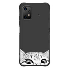 Чехол на ]{Умidigde Бизоnx20 с Котами (VPrint) (Выглядывает кот)
