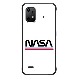 Силиконовый бампер с принтом "Наса" на UMiDiGi Bison X20 – NASA на белом фоне
