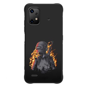 Силиконовый чехол с картинкой "Герой Pubg" на UMiDiGi Bison X20 – В огне