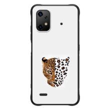 Чохол з леопардовим принтом на UMiDiGi Bison X20 (Леопард на білому)