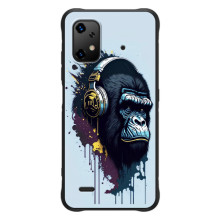 Чехол с Обезьянами UMiDiGi Bison X20 - (AlphaPrint) (Горилла в наушниках)