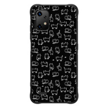 Чехол с принтом для UMiDiGi Bison X20 (AlphaPrint) Модные коты (Меленькие котики)