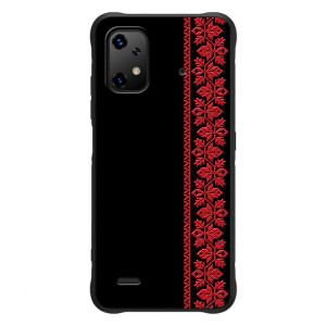 Силиконовый Чехол на UMiDiGi Bison X20 с картинкой Вышиванки – Вышиванка на черном
