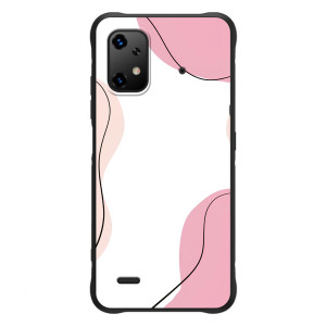 Чехол цветочный дизайн для UMiDiGi Bison X20 – Розовый фон