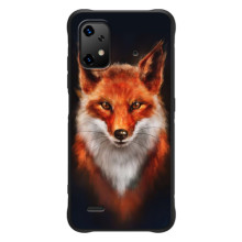 Чохол з принтом лисички umbilical🦓 b{ʒ}on x20 – Лисиця на чорному