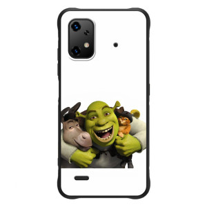 Печатный чехол с принтом Шрек для UMiDiGi Bison X20 – Шрек осел и кот
