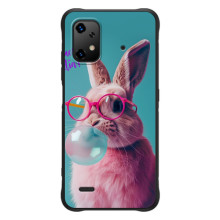 Чехол с принтом стильные животные для ]{Умidigde Бизоnx20 (Кролик в очках)