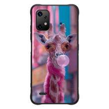 Чехол с принтом стильные животные для ]{Умidigde Бизоnx20 (Стильный жирав)