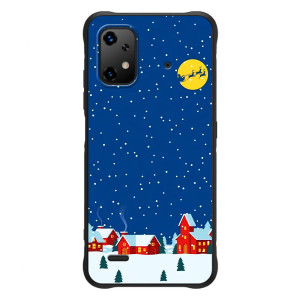 Силиконовый бампер на рождество для UMiDiGi Bison X20 (Город в снегу)