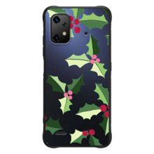 Зимние Чехлы для ]{Умidigde Бизоnx20 - прозрачный фон (Рождественский фон)