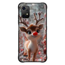 Яркий чехол для UMiDiGi Bison X20 с Зимними Оленятами