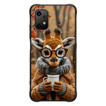 Друкований чохол 'Звірята з кавою' для UMiDiGi Bison X20 (Жираф з кавою)