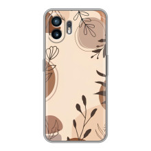 Чехол с цветочным принтом на  convey
ВIVO IQOO Z11x 
 – Коричневые цветы
