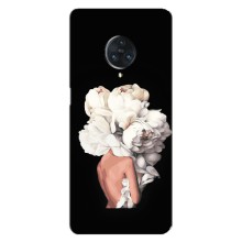 Чехлы (ART) Цветы на Vivo Nex 3 (VPrint) (Белые цветы)