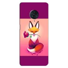Чехлы с картинкой Лисички для Vivo Nex 3 (VPrint) (Лисичка с розочкой)