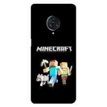 Чехол Майнкрафт на Vivo Nex 3 (AlphaPrint) Minecraft (герои Minecraft)