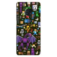 Чехол Майнкрафт на Vivo Nex 3 (AlphaPrint) Minecraft (Коллаж Майнкрафт)