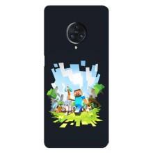 Чехол Майнкрафт на Vivo Nex 3 (AlphaPrint) Minecraft (персонажи Minecraft)
