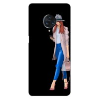 Чехол с картинкой Модные Девчонки Vivo Nex 3 (Девушка со смартфоном)