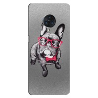 Чехол (ТПУ) Милые собачки для Vivo Nex 3 – Бульдог в очках