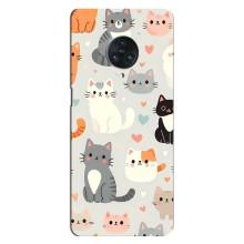 Чехол с рисунком кот на Vivo Nex 3 – Коллаж котов