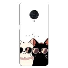 Чехол с рисунком кот на Vivo Nex 3 – Коты в очках