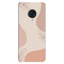 Чехол цветочный дизайн для Vivo Nex 3 – Коричневый фон