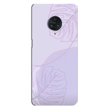 Чехол цветочный дизайн для Vivo Nex 3 – Монстера фиолетовая